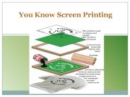 Do you know Screen Printing?