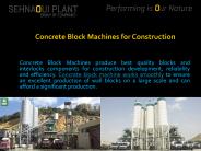 Concrete Block Machines for Construction