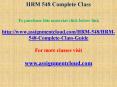 HRM 548 Complete Class PowerPoint PPT Presentation