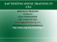 SAP TESTING TRAINING|ONLINE TRAINING|CERTIFICATION PowerPoint PPT Presentation