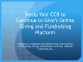 Church Community Builder integration to Continue to Give's church fundraising software PowerPoint PPT Presentation