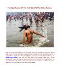 The Significance Of The Holy Bath At The Maha Kumbh PowerPoint PPT Presentation