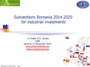 subventions romania for industrial investments