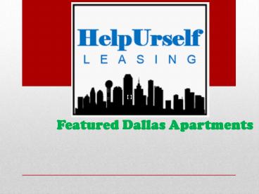Featured Dallas Apartments