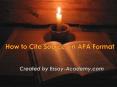 How to Cite Sources in APA Format PowerPoint PPT Presentation