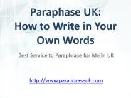 Paraphase UK