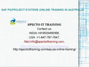 SAP PS ONLINE TRAINING IN AUSTRALIA|UAE