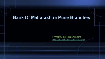 IFSC code for Bank of maharashtra in pune