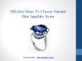 Effective Ways to Identify Real Blue Sapphire