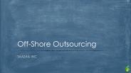 Off-Shore Outsourcing - Taazaa Inc