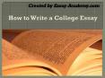 How to Write a College Essay PowerPoint PPT Presentation