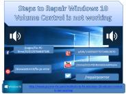 [Solved] Windows 10 Volume Control is not working