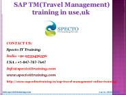 sap tm(travel management)training in usa,uk,canada