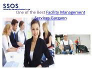 Facility Management Services Gurgaon