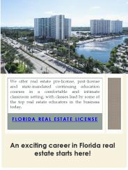 Florida Real Estate Sales Associate License