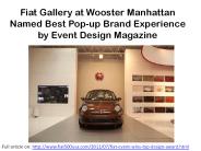 Fiat Event Wins Top Design Award