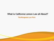 CA Lemon Law Overview