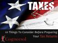 10 Things To Consider Before Preparing Your Tax Returns PowerPoint PPT Presentation