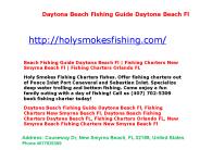 Daytona Beach Fishing Charters Daytona Beach FL