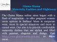 Glama Mama-Maternity Fashion and Nightwear PowerPoint PPT Presentation
