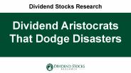 Dividend Aristocrats That Dodge Disasters