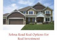 Sohna Road Real Options For Real Investment