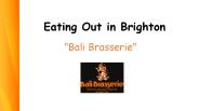 Eating Out in Brighton