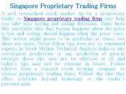 Proprietary Trader