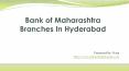 IFSC Code for Bank of maharashtra in hyderabad PowerPoint PPT Presentation