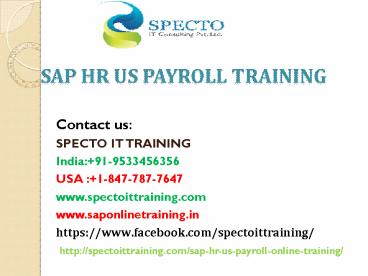 sap hr us payroll training in australia,usa,uk