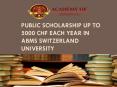 Public Scholarship up to 5000 CHF each year in ABMS SWITZERLAND UNIVERSITY PowerPoint PPT Presentation