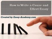 How to write Cause and Effect Essay