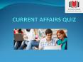 current affairs quiz PowerPoint PPT Presentation
