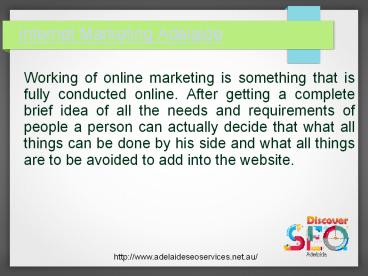 Adelaide SEO Internet Marketing Services