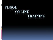 plsql online training with real time experts