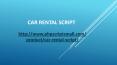 Car Rental Script PowerPoint PPT Presentation