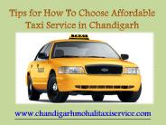 Book Taxi Service in Chandigarh