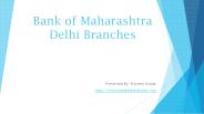IFSC Code for Bank of Maharashtra in delhi