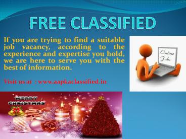 Free Classifieds