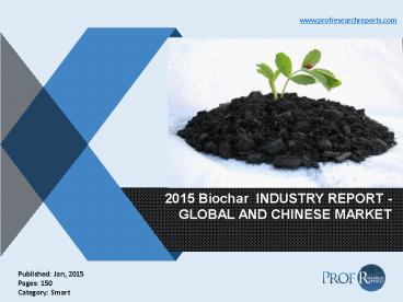 Global Biochar Market 2015 | ProfResearchReports
