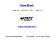 Safety Face Shield in Ireland at SafetyDirect.ie