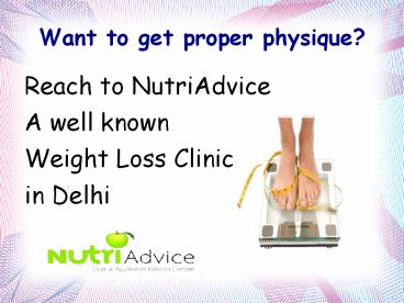 NutriAdvice- Weight loss clinic in Delhi