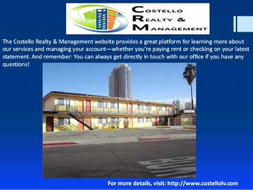 Management of Rental Properties