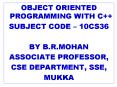 OBJECT ORIENTED PROGRAMMING WITH C PowerPoint PPT Presentation