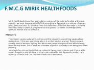 Mirik Healthfoods FMGC