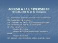 ACCESO A LA UNIVERSIDAD RD 1829/2008 de 14 de noviembre PowerPoint PPT Presentation