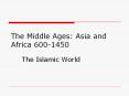 The Islamic World PowerPoint PPT Presentation