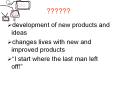 development of new products and ideas PowerPoint PPT Presentation
