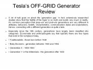 Tesla’s OFF-GRID Generator Book Review