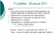 IT-Ledelse , 28.januar 2011 PowerPoint PPT Presentation